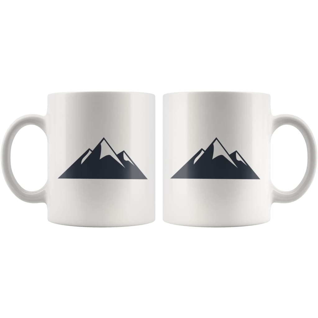 Mountains Coffee Mug - Mountain Range Mug - BackyardPeaks
