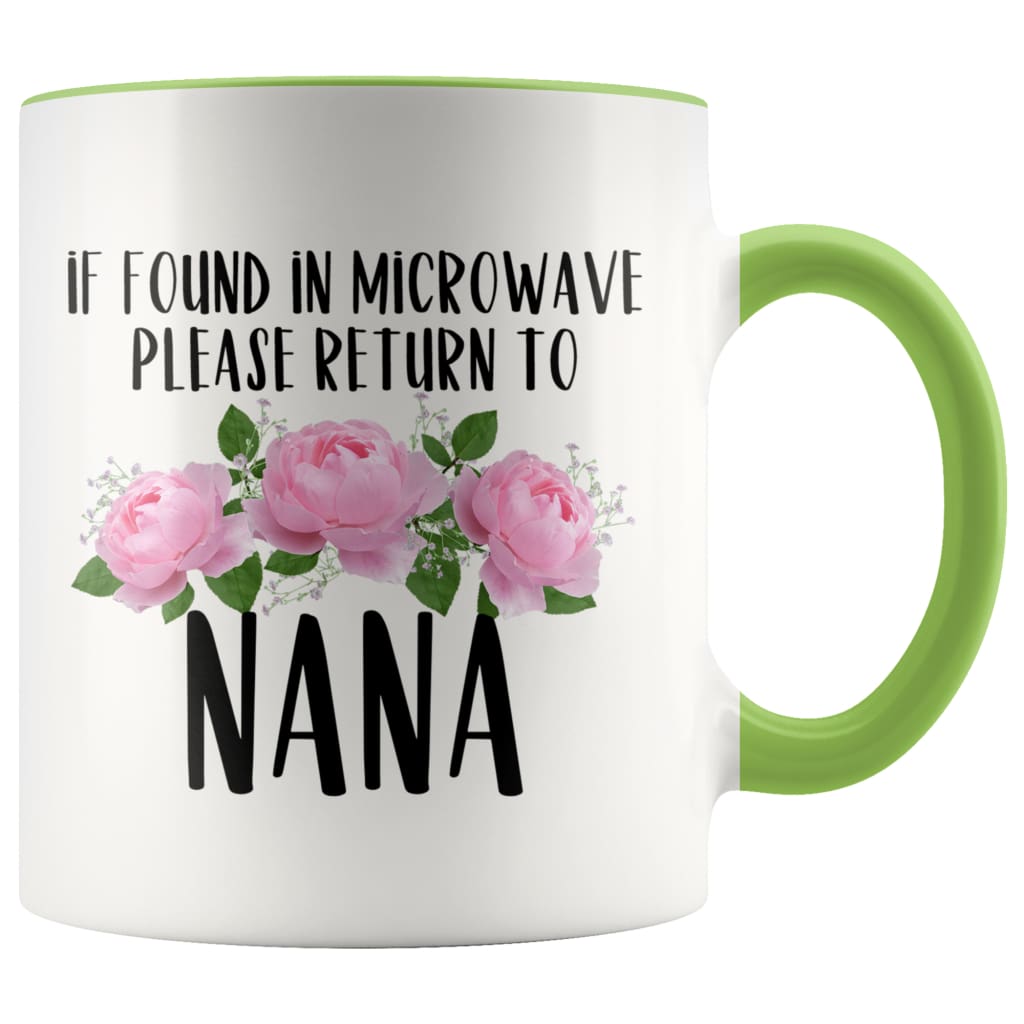 Nana Gift Ideas for Mother's Day If Found In Microwave Please Return To Nana Coffee Mug Tea Cup 11 ounce — photo 3