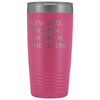New Dad Gifts Pregnancy Announcement The Man The Myth The Legend Stainless Steel Vacuum Travel Mug Insulated Tumbler 20oz $31.99 | Pink