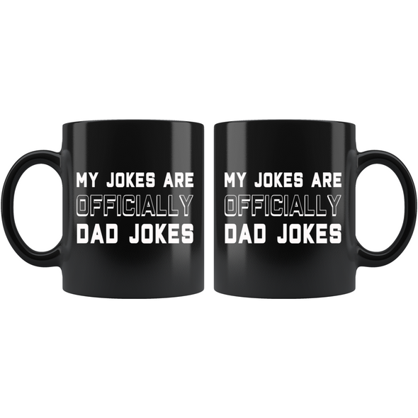 New Dad Mug Pregnancy Announcement To Husband My Jokes Are Officially Dad Jokes New Dad Gift First Time Dad Gift $19.99 | Drinkware