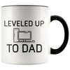 New Dad Pregnancy Reveal Gift: Leveled Up To Dad PC Gamer Coffee Mug $14.99 | Black Drinkware