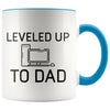 New Dad Pregnancy Reveal Gift: Leveled Up To Dad PC Gamer Coffee Mug $14.99 | Blue Drinkware
