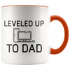 New Dad Pregnancy Reveal Gift: Leveled Up To Dad PC Gamer Coffee Mug $14.99 | Orange Drinkware