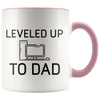 New Dad Pregnancy Reveal Gift: Leveled Up To Dad PC Gamer Coffee Mug $14.99 | Pink Drinkware