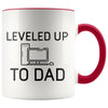 New Dad Pregnancy Reveal Gift: Leveled Up To Dad PC Gamer Coffee Mug $14.99 | Red Drinkware