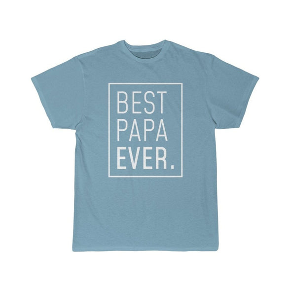 New Dad Shirt: Best Papa Ever T-Shirt for Hospital | Dad To Be Gift $19.99 | Sky Blue / S T-Shirt