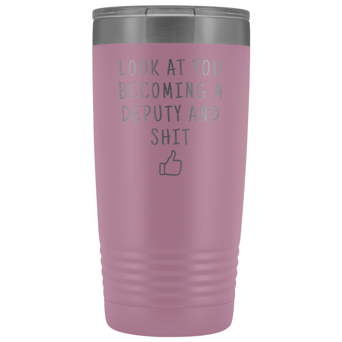 New Deputy Sheriff Deputy Graduation Gifts Deputy Graduate Insulated Tumbler 20oz $33.95 | Light Purple Tumblers