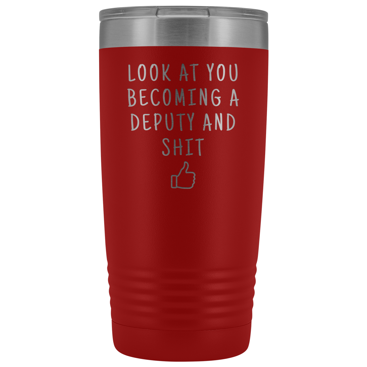 New Deputy Sheriff Deputy Graduation Gifts Deputy Graduate Insulated Tumbler 20oz $33.95 | Red Tumblers