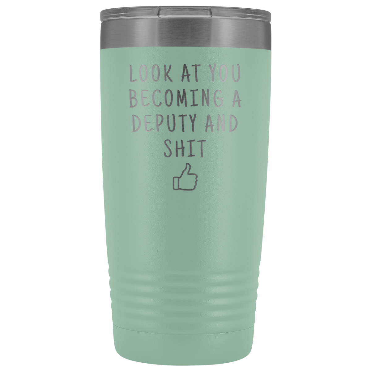 New Deputy Sheriff Deputy Graduation Gifts Deputy Graduate Insulated Tumbler 20oz $33.95 | Teal Tumblers