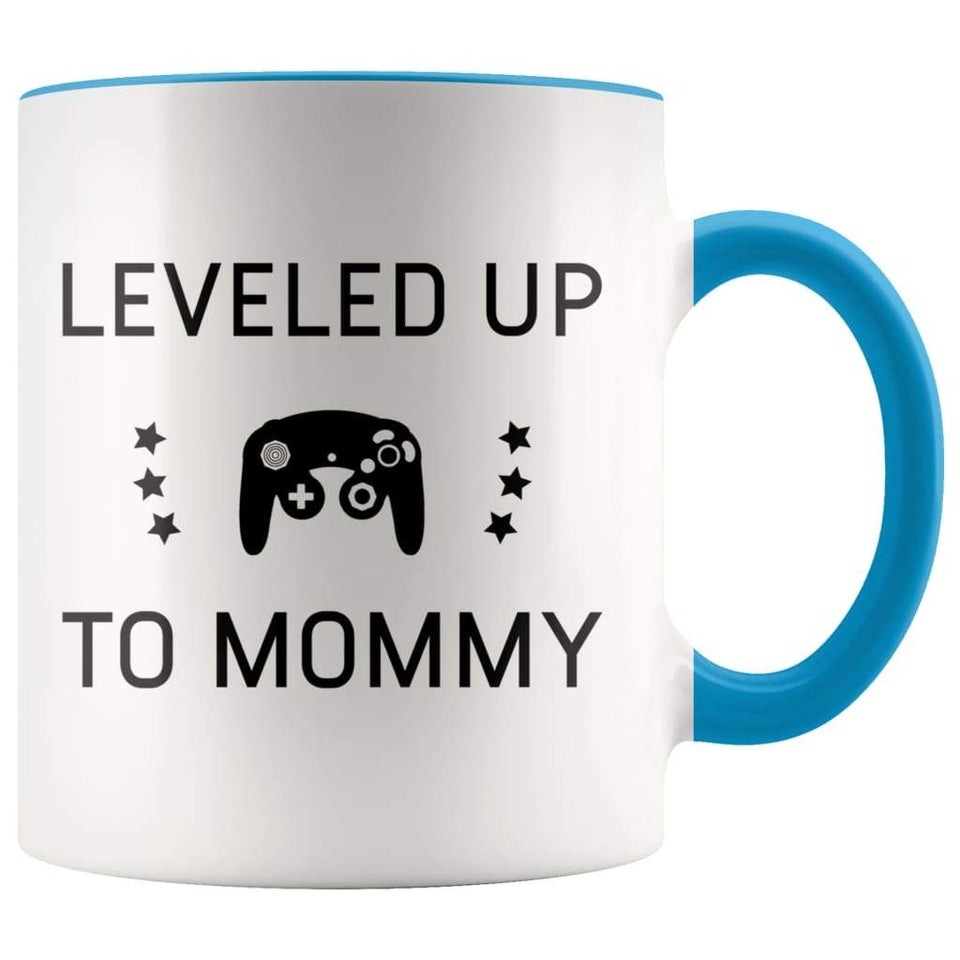 New Mom Gift, Leveled Up To Mommy, First Mothers Day Coffee Mug