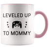New Mom Gift, Leveled Up To Mommy, First Mothers Day Coffee Mug - BackyardPeaks