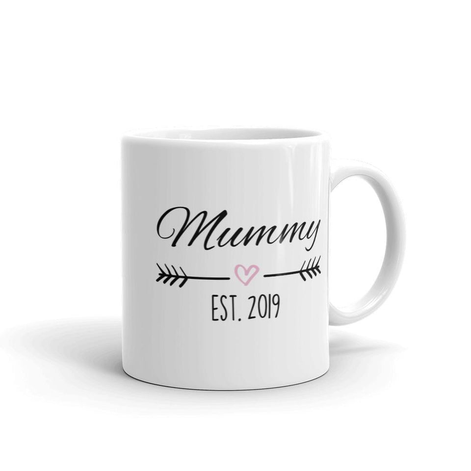 New Mom Gift UK: Mummy Est. 2019 Coffee Mug