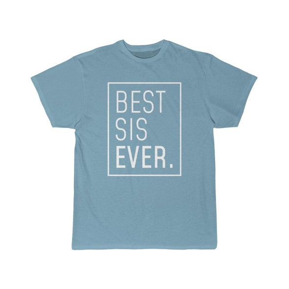 New Sister Reveal Gift: Best Sister Ever T-Shirt | Sister To Be Shirt $19.99 | Sky Blue / S T-Shirt