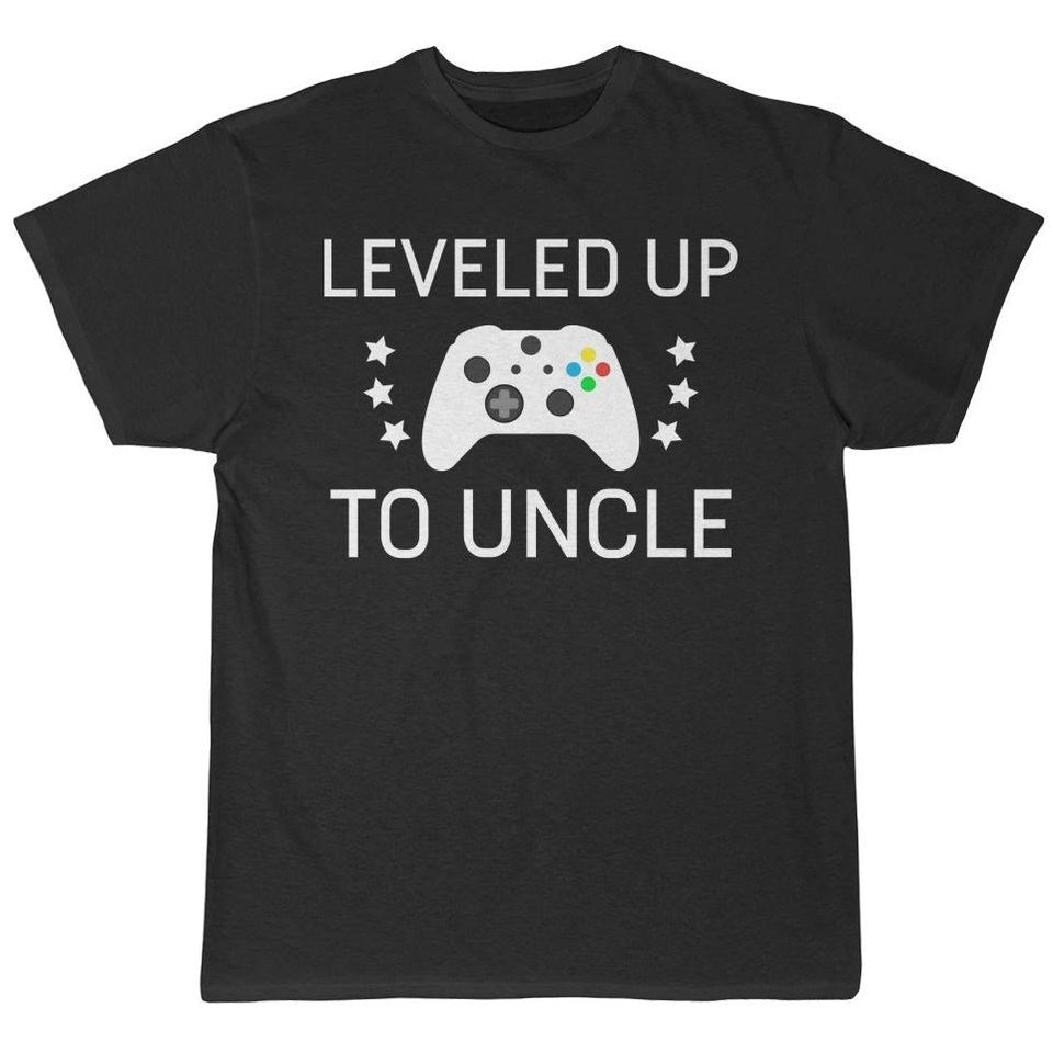 New Uncle Gift Uncle To Be Leveled Up To Uncle Tee Pregnancy Announcement New Uncle Shirt Uncle Announcement Reveal to Uncle T-Shirt