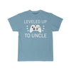 New Uncle Gift Uncle To Be Leveled Up To Uncle Tee Pregnancy Announcement New Uncle Shirt Uncle Announcement Reveal to Uncle T-Shirt $19.99