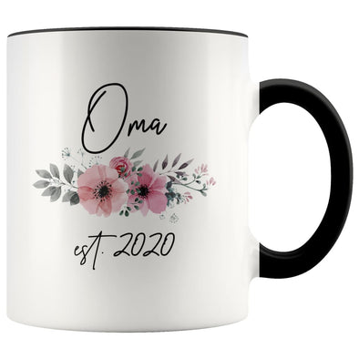 Oma Est 2020 Pregnancy Announcement Gift to New Oma Coffee Mug 11oz $14.99 | Black Drinkware