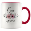 Oma Est 2020 Pregnancy Announcement Gift to New Oma Coffee Mug 11oz $14.99 | Red Drinkware