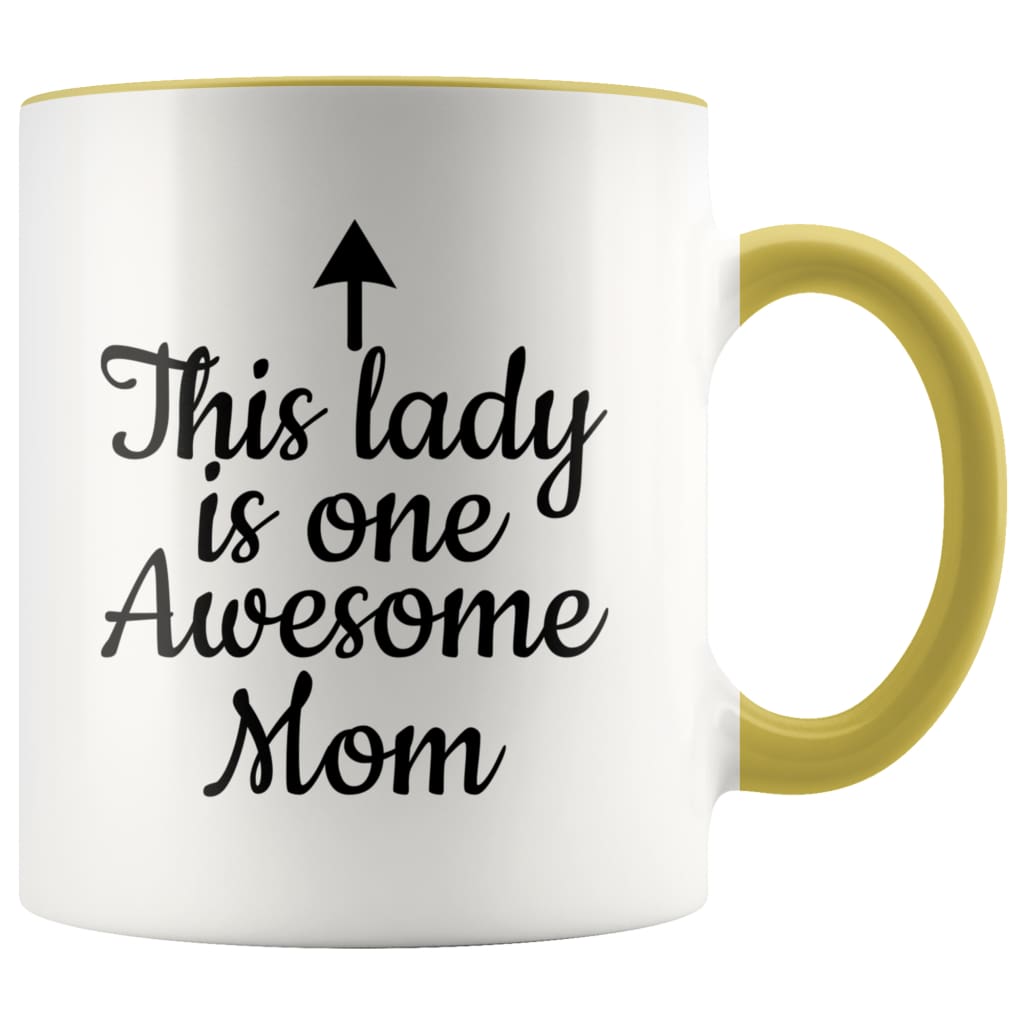 One Awesome Mom Funny Coffee Mug Best Mothers Day Gifts for Mom