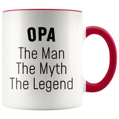 Load image into Gallery viewer, Opa Gifts Opa The Man The Myth The Legend Opa Christmas Birthday Father&amp;#39;s Day Coffee Mug