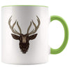 Outdoor Adventure Coffee Mug - Mandala Deer Mug - Green - Custom Made Drinkware