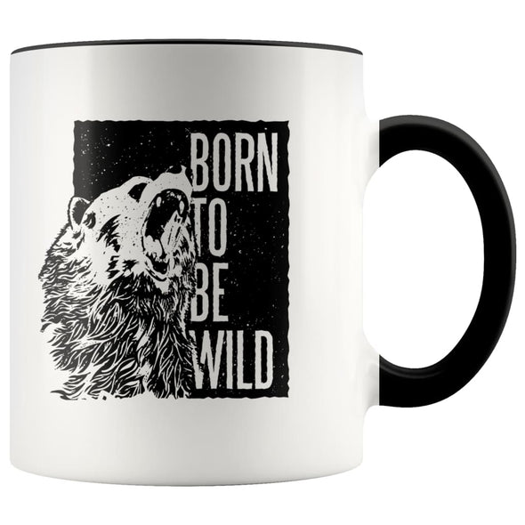 Outdoor Gift Men And Women - Born To Be Wild Coffee Mug - Black - Custom Made Drinkware