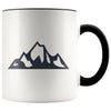 Outdoor Gift Women And Men - Mountains Coffee Mug - Black - Custom Made Drinkware