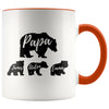 Papa Bear Custom Names Father’s Day Mug Personalized Gifts for Dad Coffee Mug 11oz $14.99 | Orange Drinkware