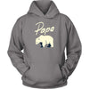 Papa Bear Hoodie - Gift For Dad Fathers Day Gift Dad Sweatshirt - Unisex Hoodie / Grey / S - Custom Made Adult Pull Over Hoodie