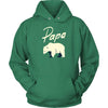 Papa Bear Hoodie - Gift For Dad Fathers Day Gift Dad Sweatshirt - Unisex Hoodie / Kelly Green / S - Custom Made Adult Pull Over Hoodie