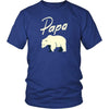 Papa Bear Shirt - Gift For Dad Fathers Day Gift Dad T-Shirt - District Unisex Shirt / Royal Blue / S - Custom Made T-Shirt