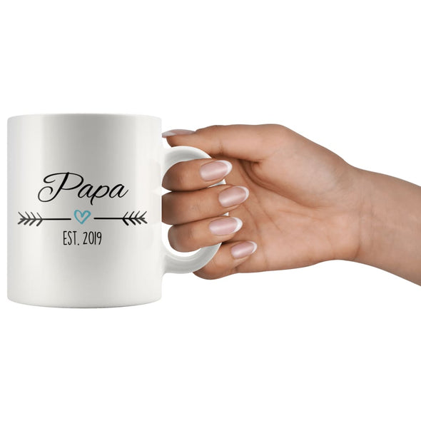 Papa Est. 2019 Coffee Mug | New Dad Gift $14.99 | Drinkware