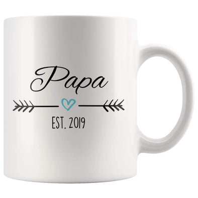 Papa Est. 2019 Coffee Mug | New Dad Gift $14.99 | 11oz Mug Drinkware
