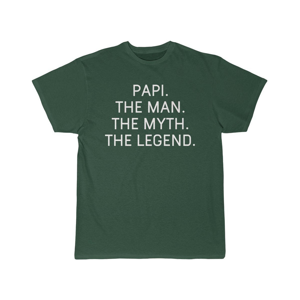 Papi Gift - The Man. The Myth. The Legend. Men's T-Shirt Fathers Day Birthday