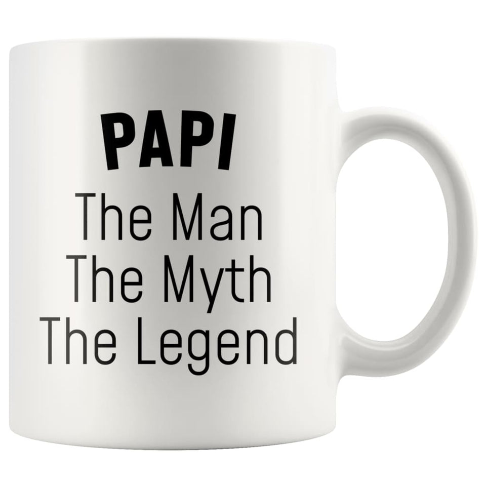 Papi Gifts Papi The Man The Myth The Legend Papi Christmas Birthday Father's Day Coffee Mug