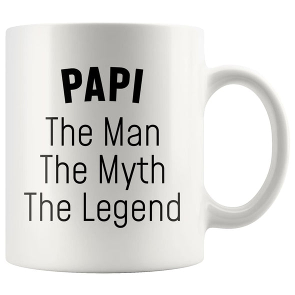 Papi Gifts Papi The Man The Myth The Legend Papi Christmas Birthday Father’s Day Coffee Mug $14.99 | White Drinkware