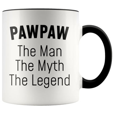 Pawpaw Gifts Pawpaw The Man The Myth The Legend Pawpaw Christmas Birthday Father’s Day Coffee Mug $14.99 | Black Drinkware