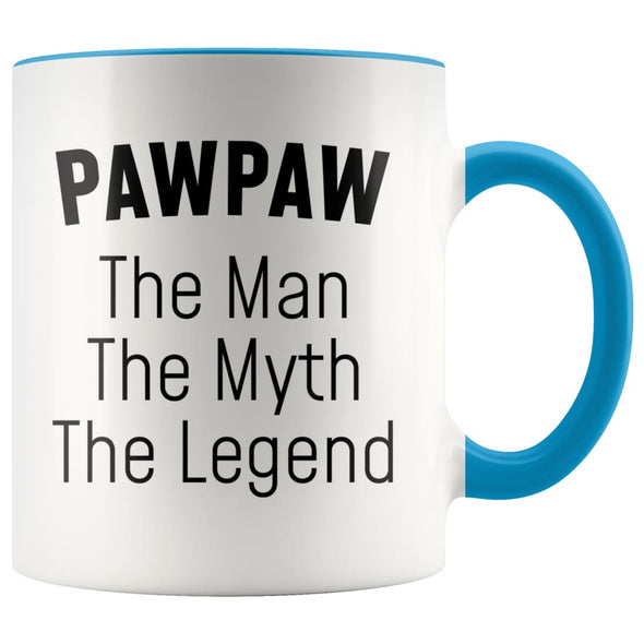 Pawpaw Gifts Pawpaw The Man The Myth The Legend Pawpaw Christmas Birthday Father’s Day Coffee Mug $14.99 | Blue Drinkware