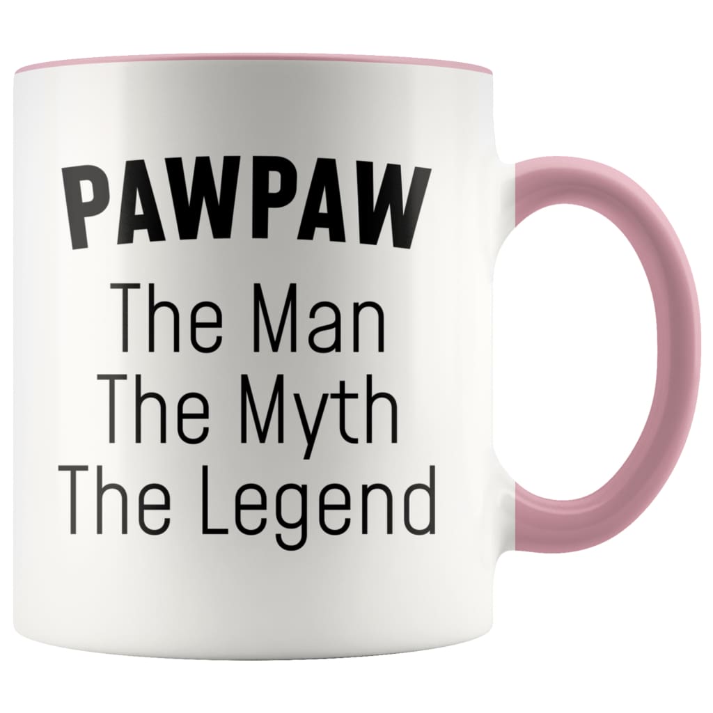 Pawpaw Gifts Pawpaw The Man The Myth The Legend Pawpaw Christmas Birthday Father’s Day Coffee Mug $14.99 | Pink Drinkware
