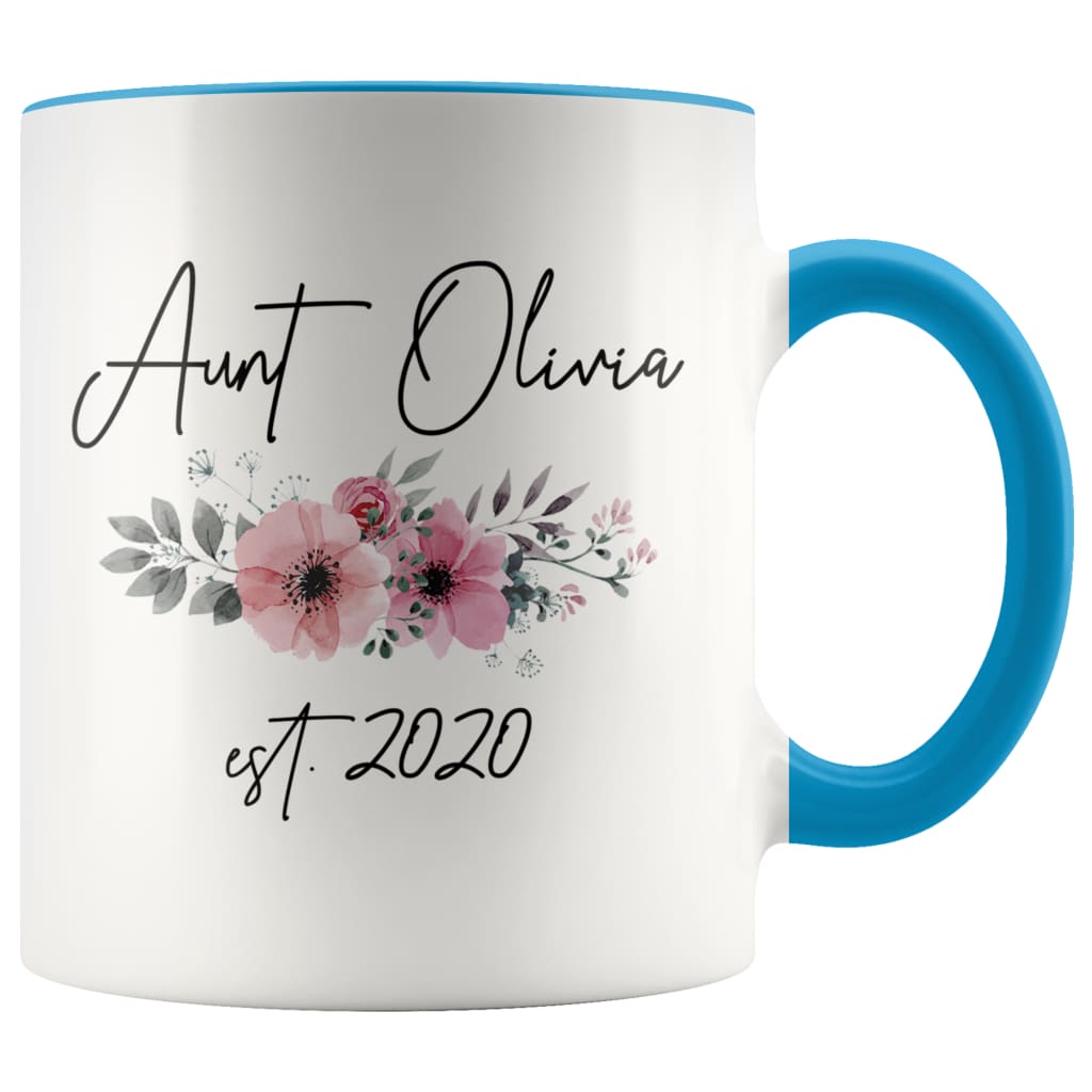 Personalized Aunt Est 2020 Mug New Aunt Pregnancy Announcement Gift Coffee Mug 11oz — photo 2