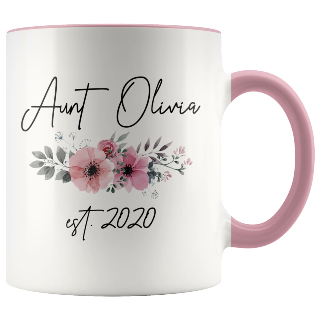 Personalized Aunt Est 2020 Mug New Aunt Pregnancy Announcement Gift Coffee Mug 11oz — photo 5