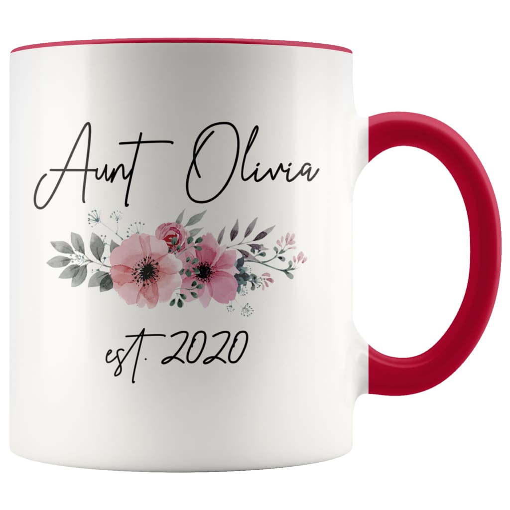 Personalized Aunt Est 2020 Mug New Aunt Pregnancy Announcement Gift Coffee Mug 11oz — photo 6