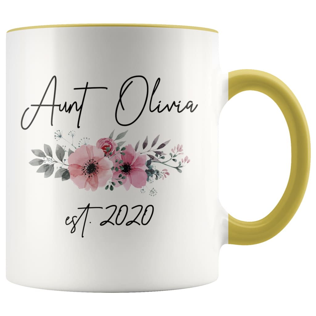 Personalized Aunt Est 2020 Mug New Aunt Pregnancy Announcement Gift Coffee Mug 11oz — photo 8