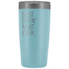 Personalized Aunt Gift: Best Effin Aunt Ever. Insulated Tumbler 20oz $29.99 | Light Blue Tumblers