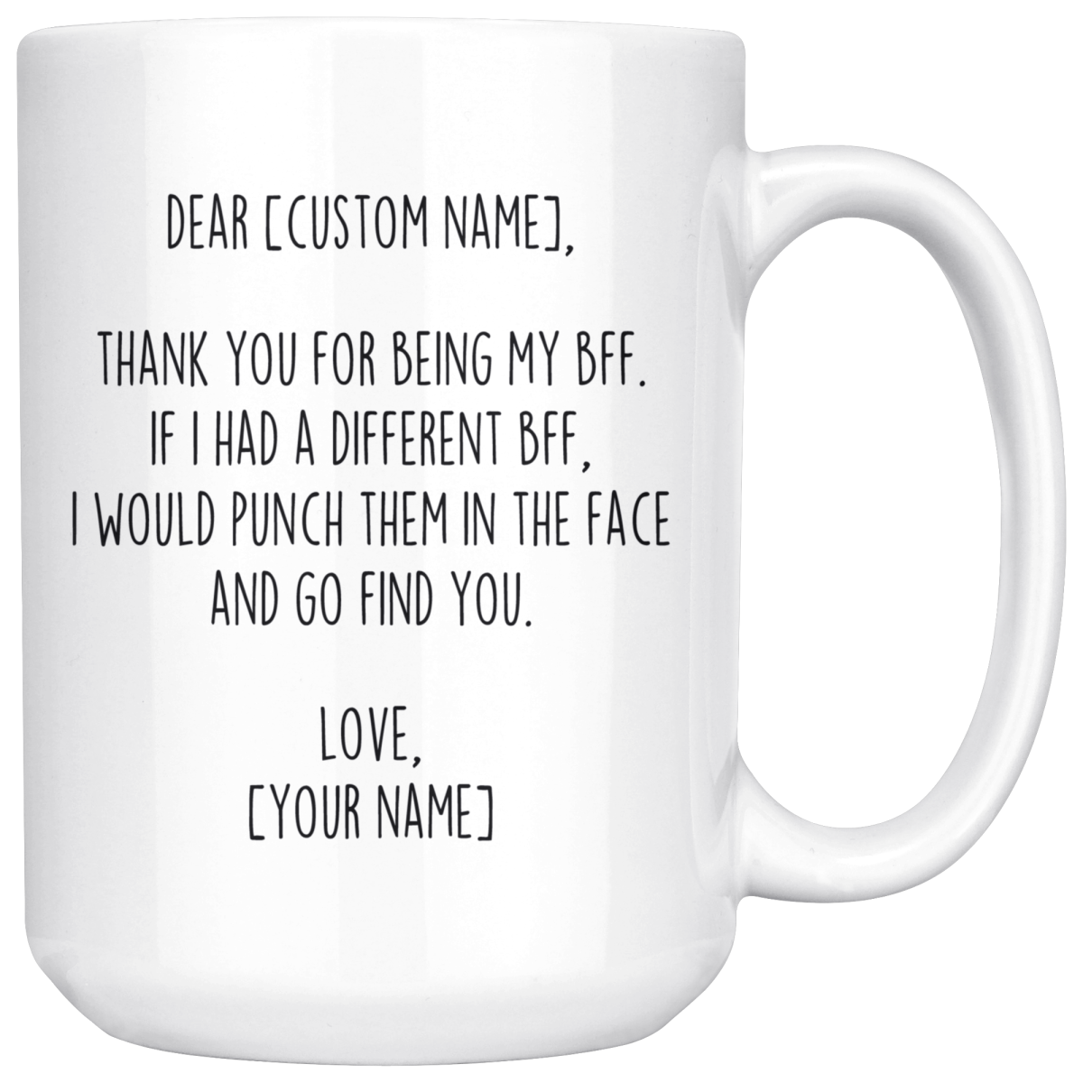 BFF My Bestie Best Friend Coffee Mug | Cute Gift Idea for Best Friend | Cpm733