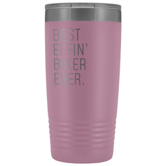 Load image into Gallery viewer, Personalized Biking Gift: Best Effin&amp;#39; Biker Ever. Insulated Tumbler 20oz