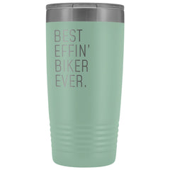 Load image into Gallery viewer, Personalized Biking Gift: Best Effin&amp;#39; Biker Ever. Insulated Tumbler 20oz