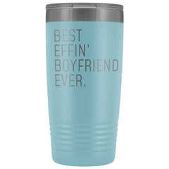 Load image into Gallery viewer, Personalized Boyfriend Gift: Best Effin&amp;#39; Boyfriend Ever. Insulated Tumbler 20oz