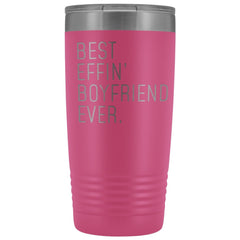 Load image into Gallery viewer, Personalized Boyfriend Gift: Best Effin&amp;#39; Boyfriend Ever. Insulated Tumbler 20oz