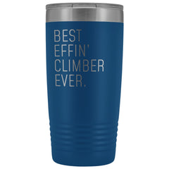 Load image into Gallery viewer, Personalized Climbing Gift: Best Effin&amp;#39; Climber Ever. Insulated Tumbler 20oz
