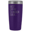 Personalized Climbing Gift: Best Effin Climber Ever. Insulated Tumbler 20oz $29.99 | Purple Tumblers